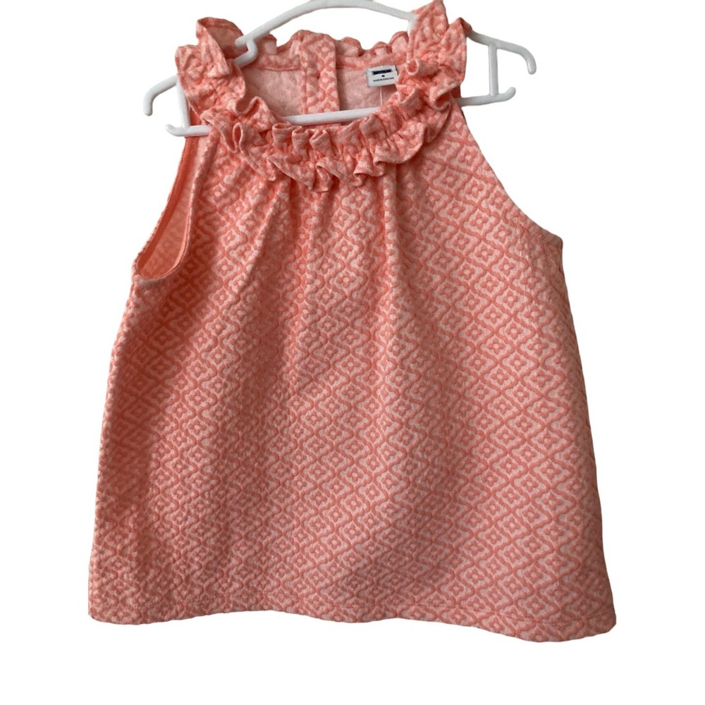 NWT  Janie and  Jack  Girl's  TOP  ruffled  sleeveless    size 5
